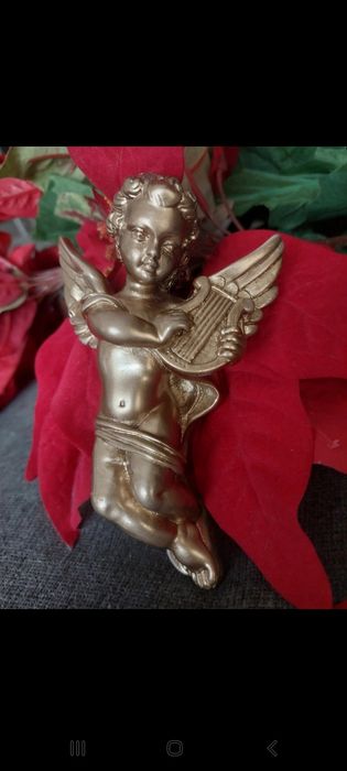 Anjo dourado para pendurar