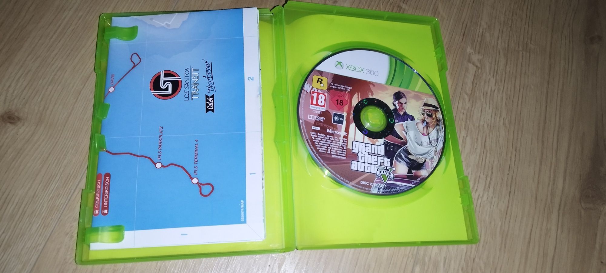 GTA 5, Grand Theft Auto V 5, Xbox 360, PL, mapa..