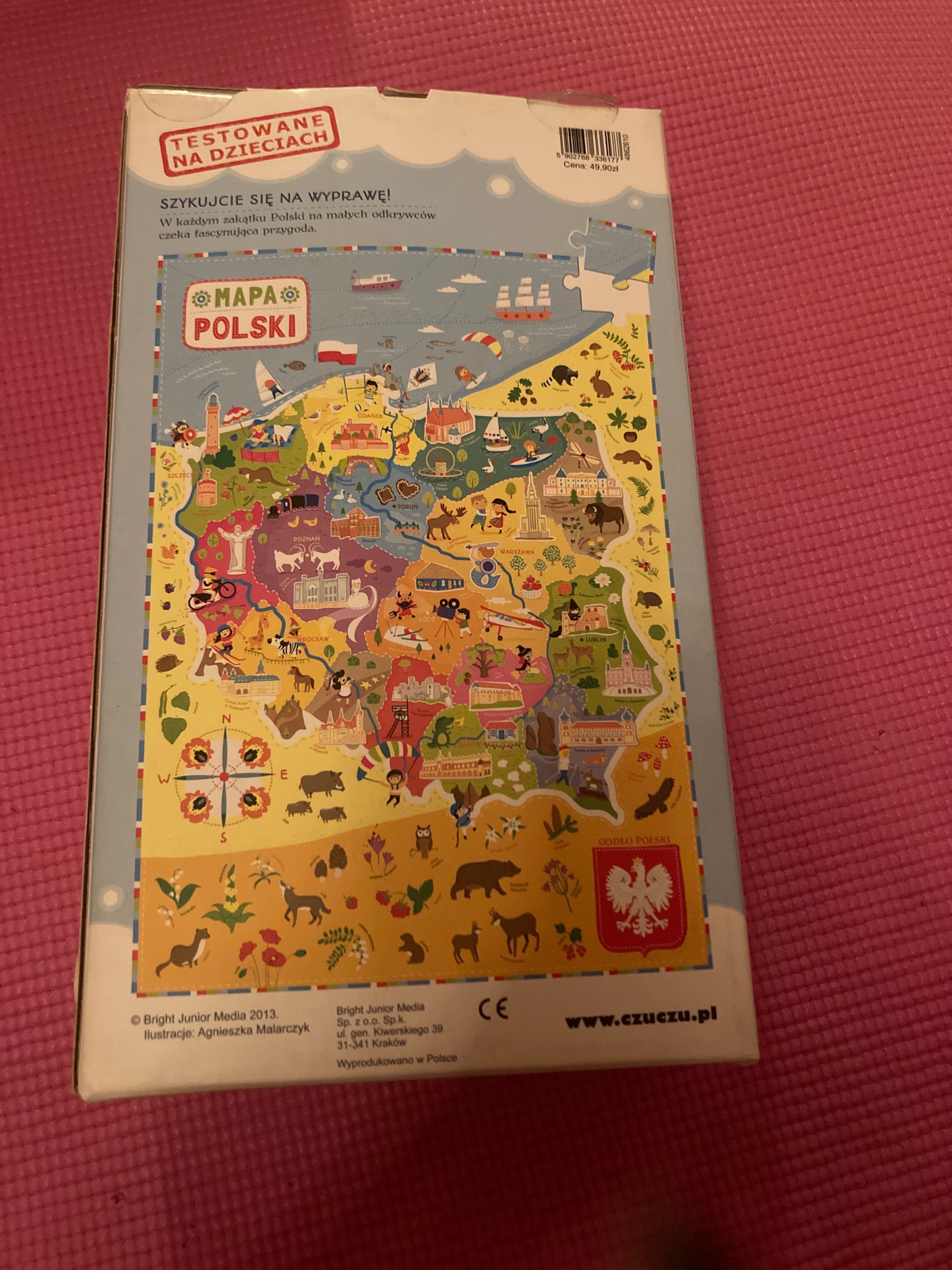 Puzzle- Mapa Polski (kompletne)