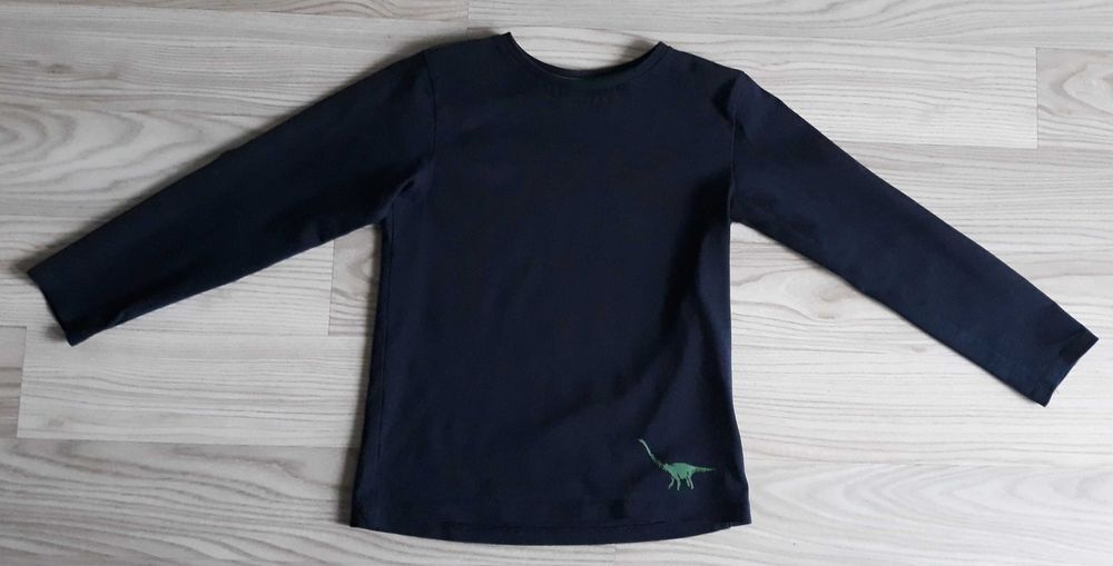 Granatowa koszulka koszulki dinozaur 110/116 Young Styl dla bliźniaków