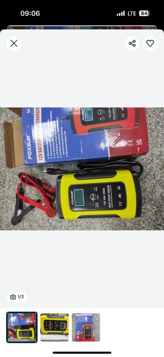 Автомобильное зарядное устройство для аккумуляторов, 12 В, 10 А