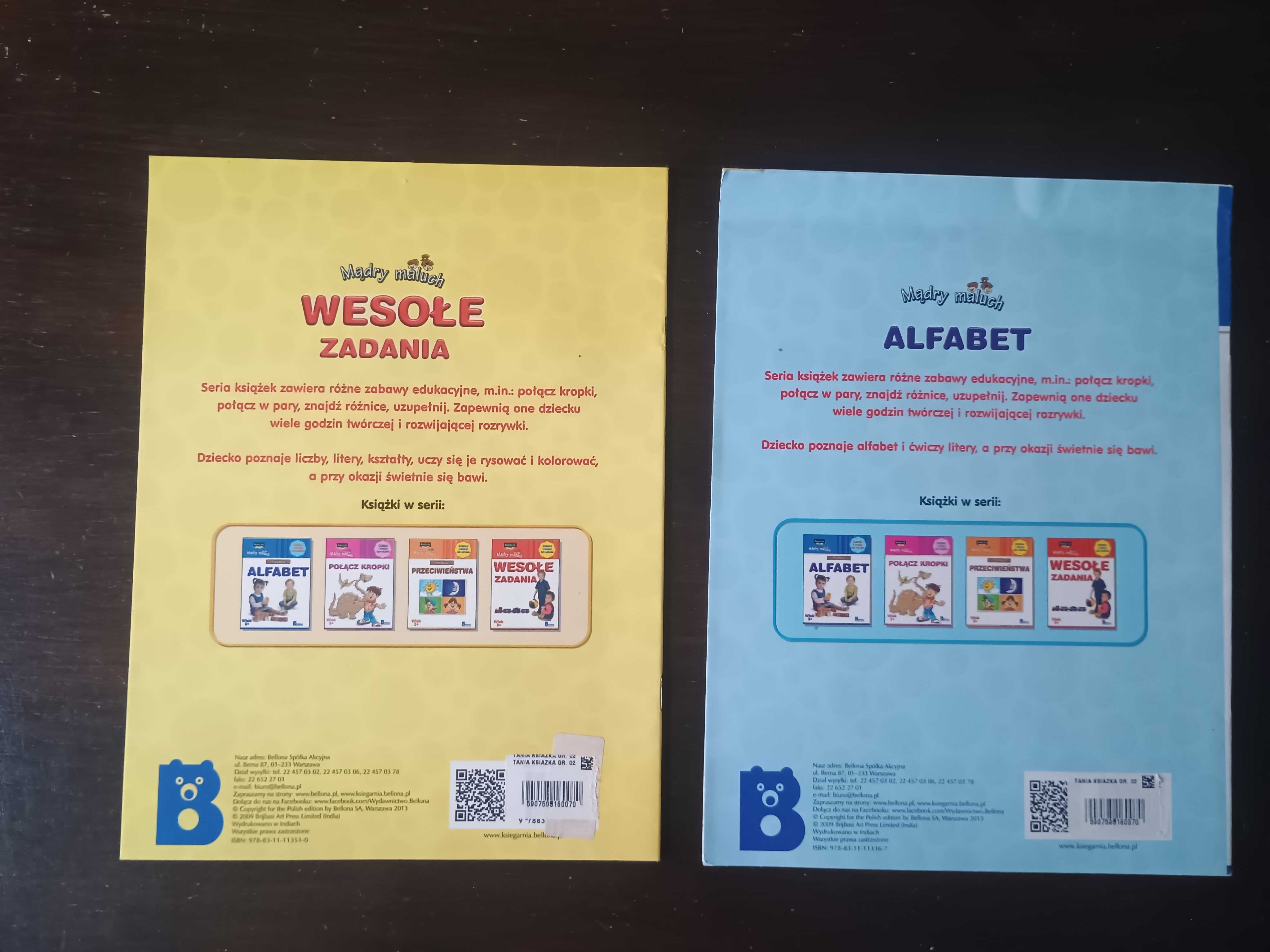 Książeczka z zadaniami Alfabet, wesołe zadania, mądry maluch