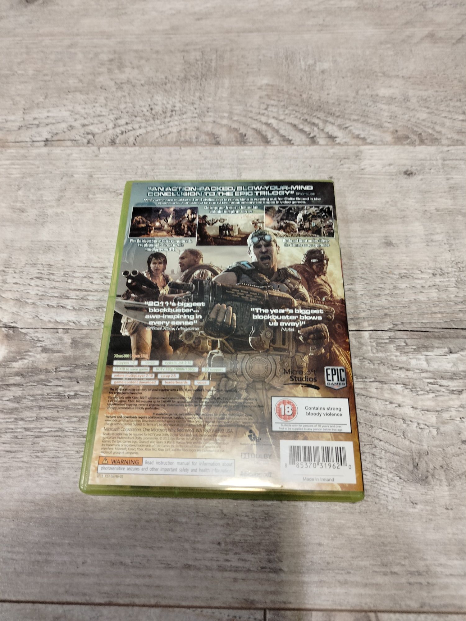 Gra gears of war 3 Xbox 360