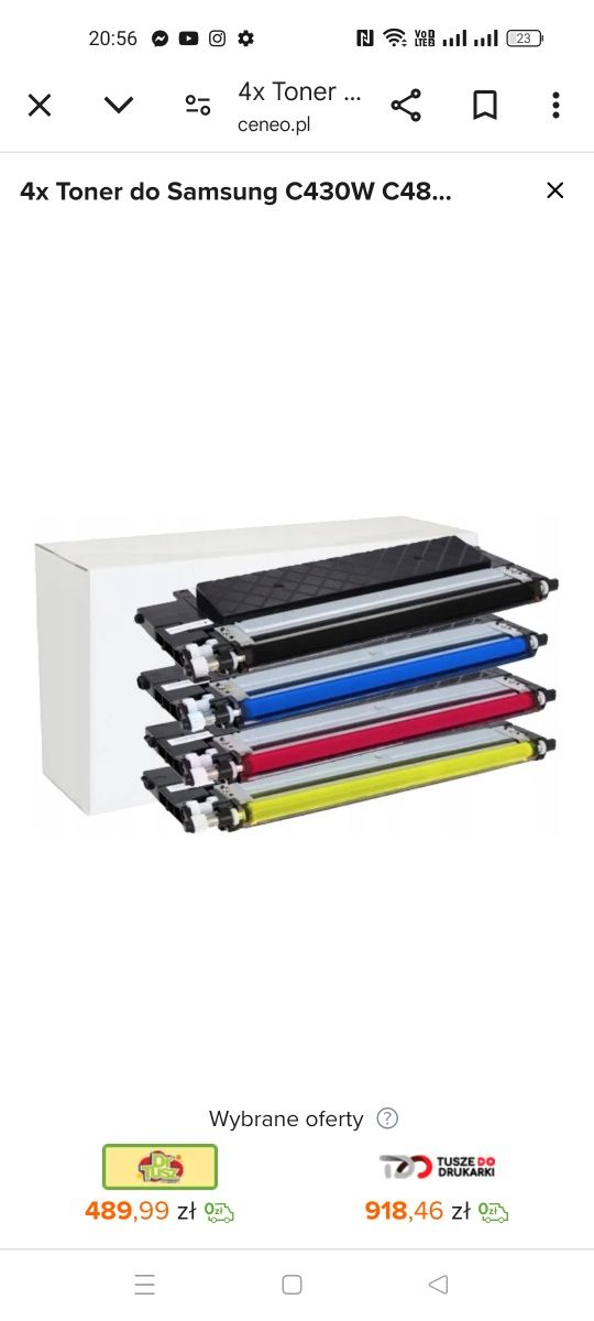 4x Toner do Samsung C430W C480W C480FW CLT-404S (top)