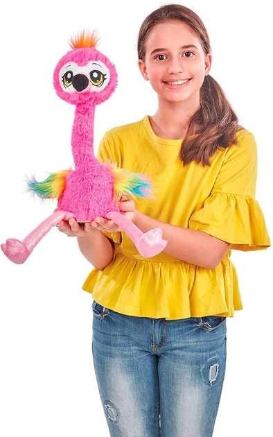 Інтерактивна м'яка іграшка Фламінго танцює і співає 30 см