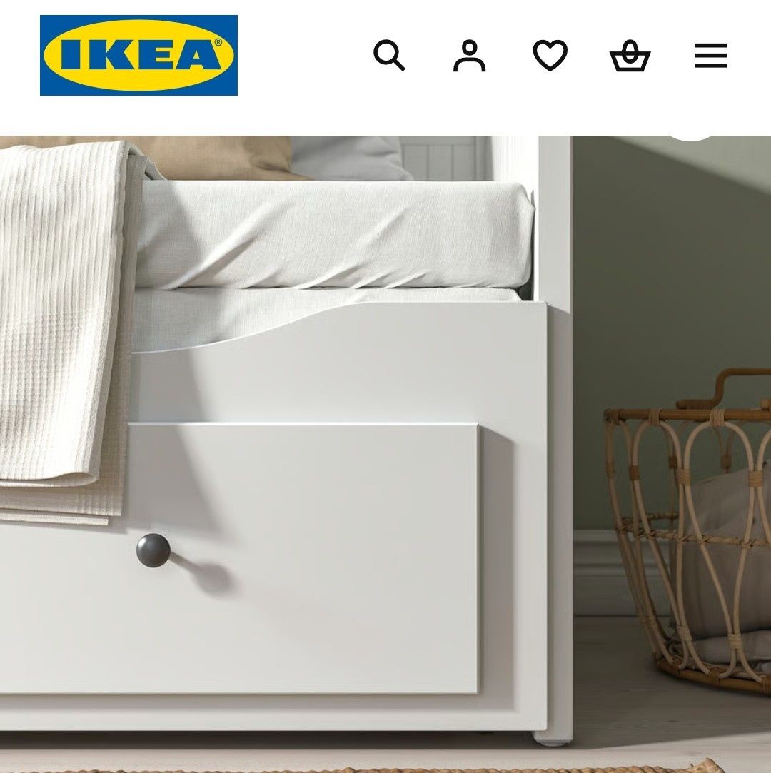Cama individual ou casal ou sofá Ikea Hemnes
