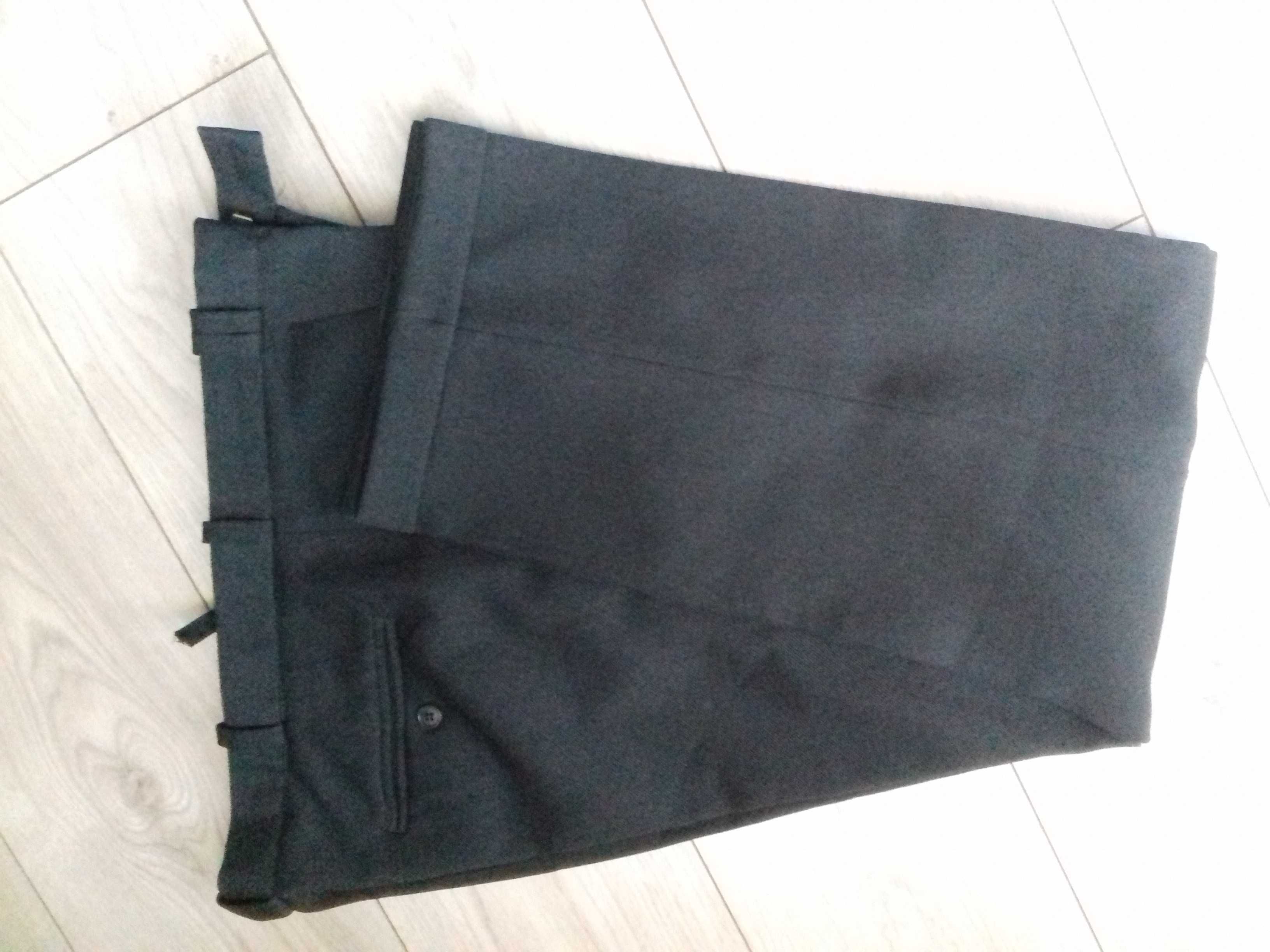 spodnie męskie z materiału garniturowe