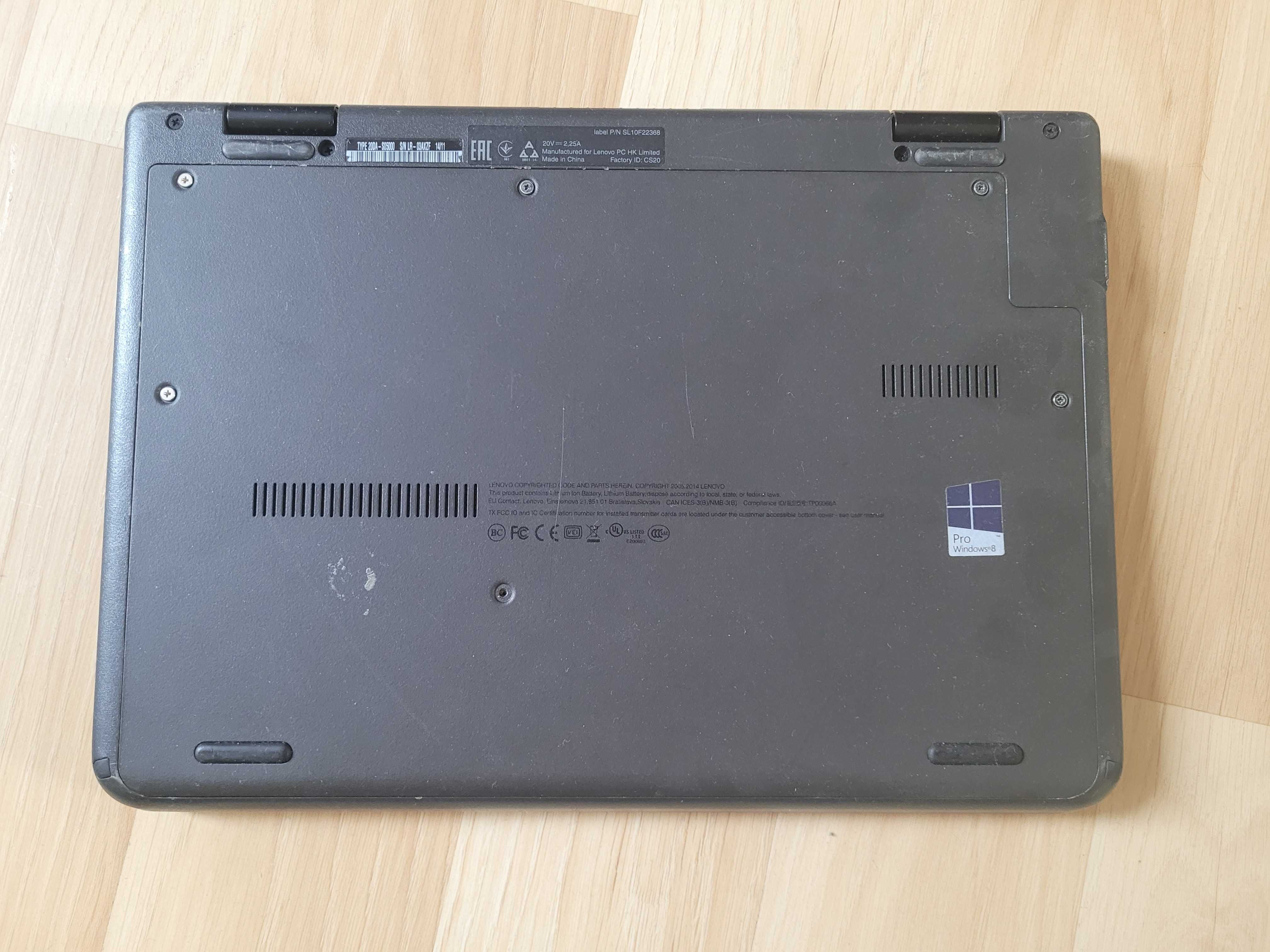 Laptop Lenovo Yoga 11e N2930 Bez Dysku i Ram, Bat 3h Nie Testowany