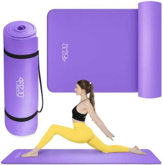 Mata do ćwiczeń 180×60 NBR 4FIZJO Jogi Pilates Aerobiku Cardio 1cm