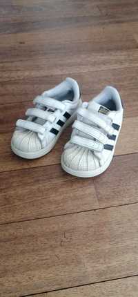 Tenisówki buciki dziewczęce białe Adidas Superstar r. 26