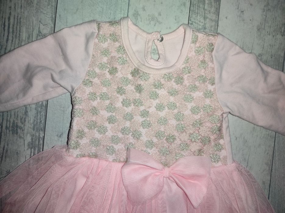 Sukienka chrzest wesele dziewczynka 74