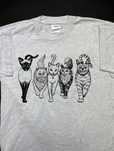 Tshirt Cats Can AM Screen Stars Vintage 80’s 90’s Koty Koszulka