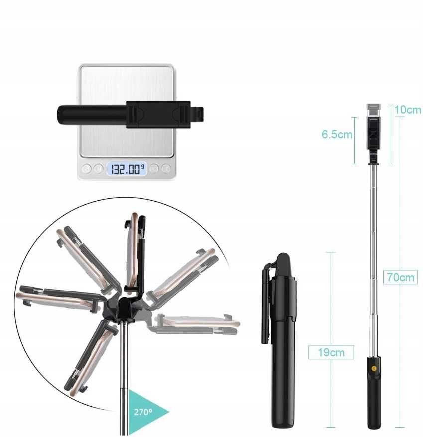 Kijek do selfie *tripod statyw pilot bluetooth*