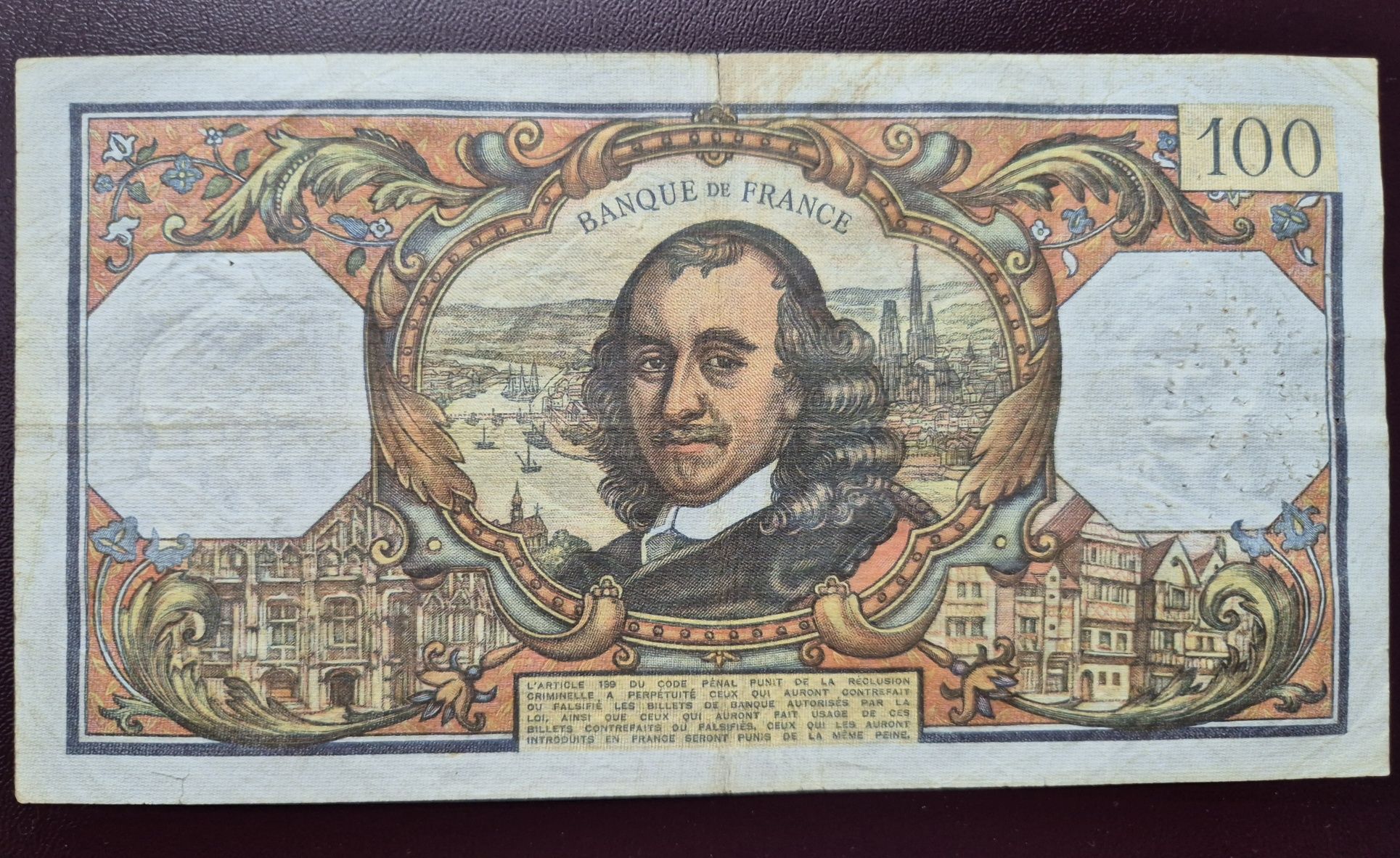 Banknot 100 franków 1971 Francja