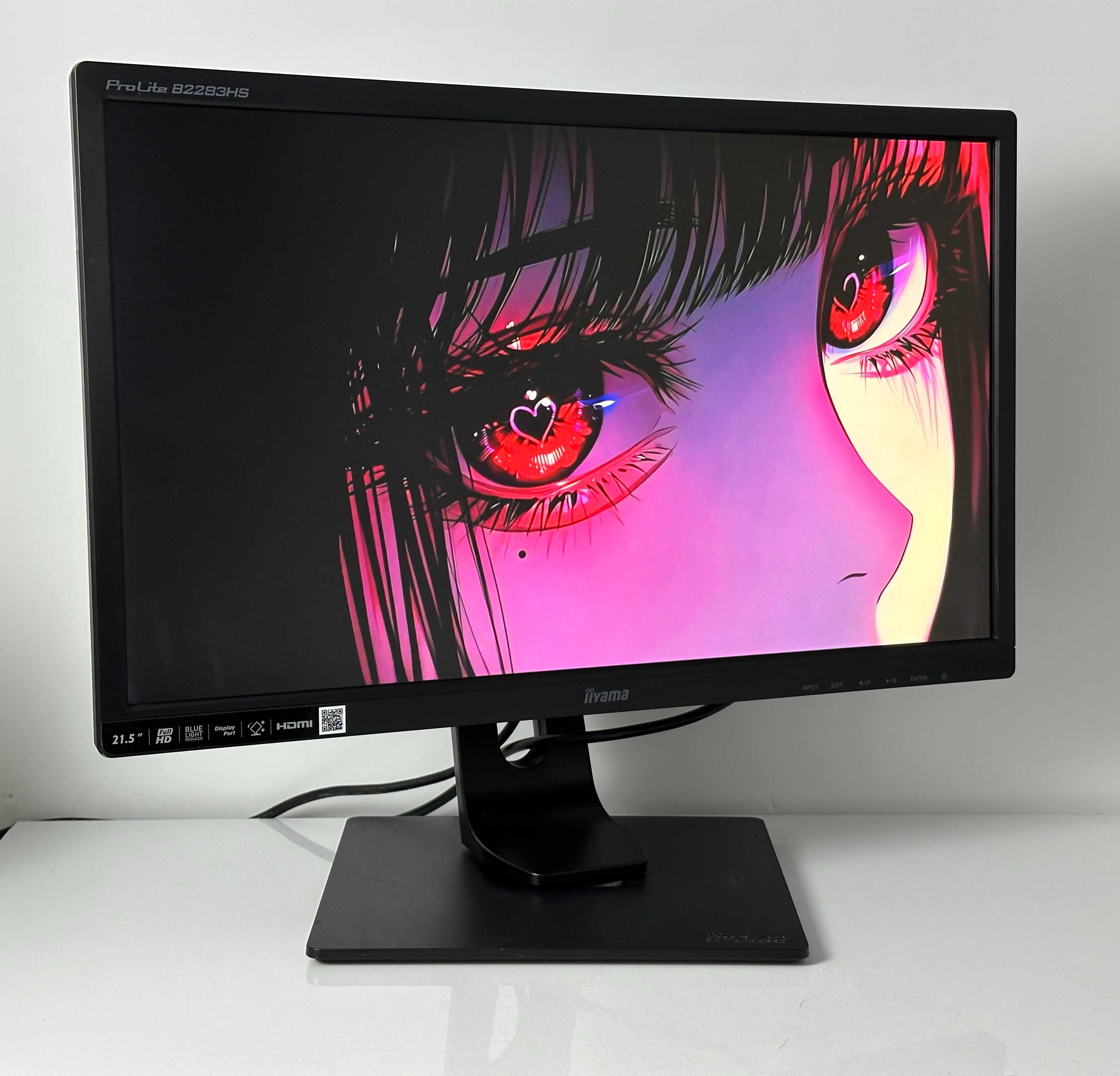 Gamingowy Monitor iiYama B2283HS FHD 21" 75Hz HMDI DisplayPort +zestaw