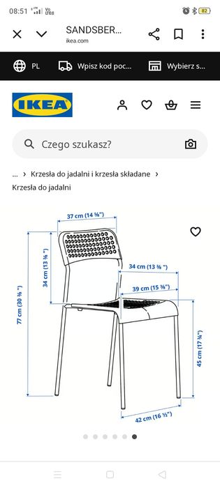 Krzesła czarne plastikowe