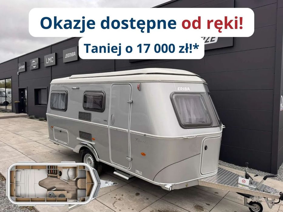 Hymer-Eriba Touring 542  - NOWA, 3os, DMC1400kg, FV23%, Hymer Center Pomorze, Klasyczny wygląd