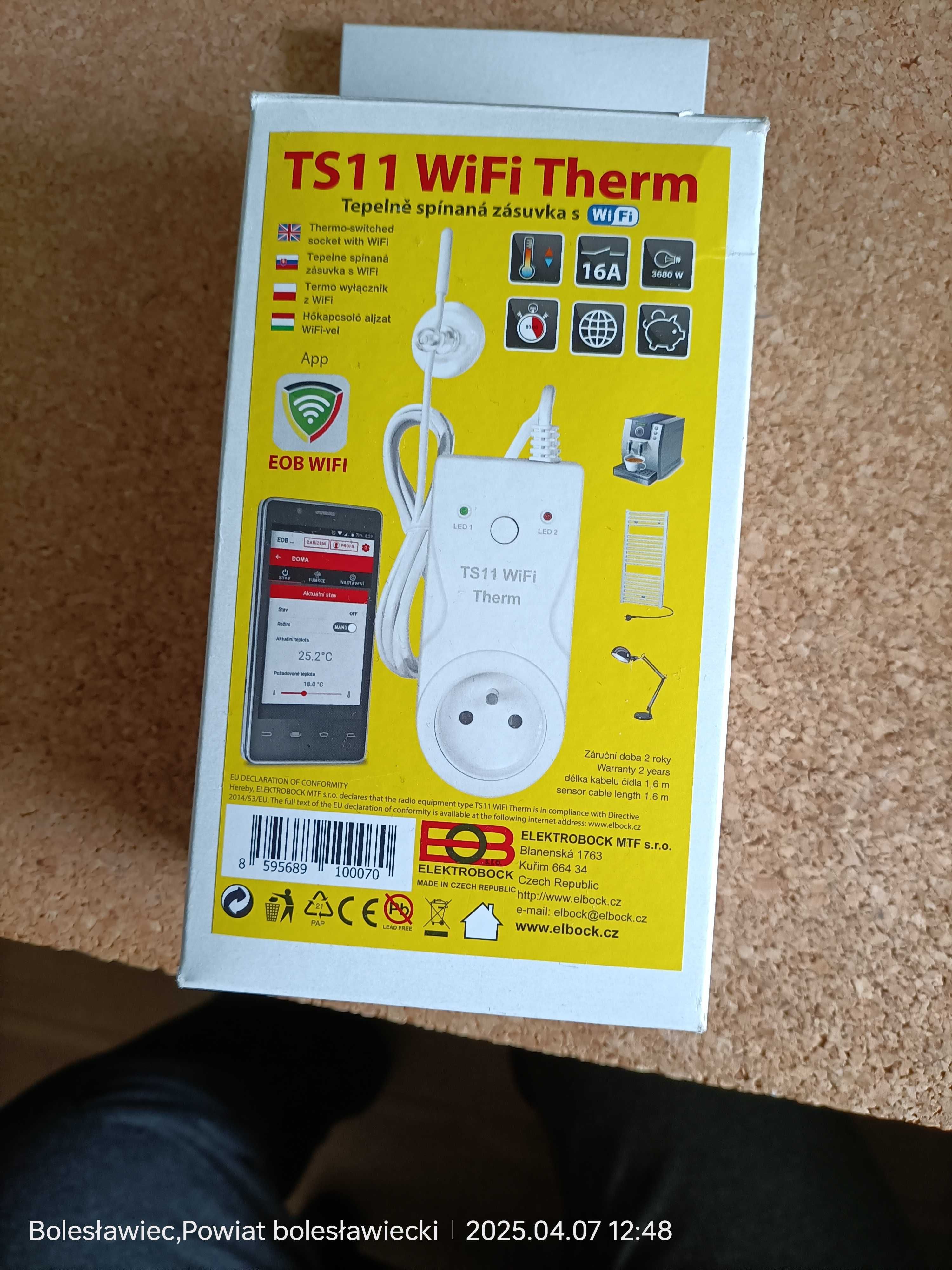 Gniazdo termiczne WiFi