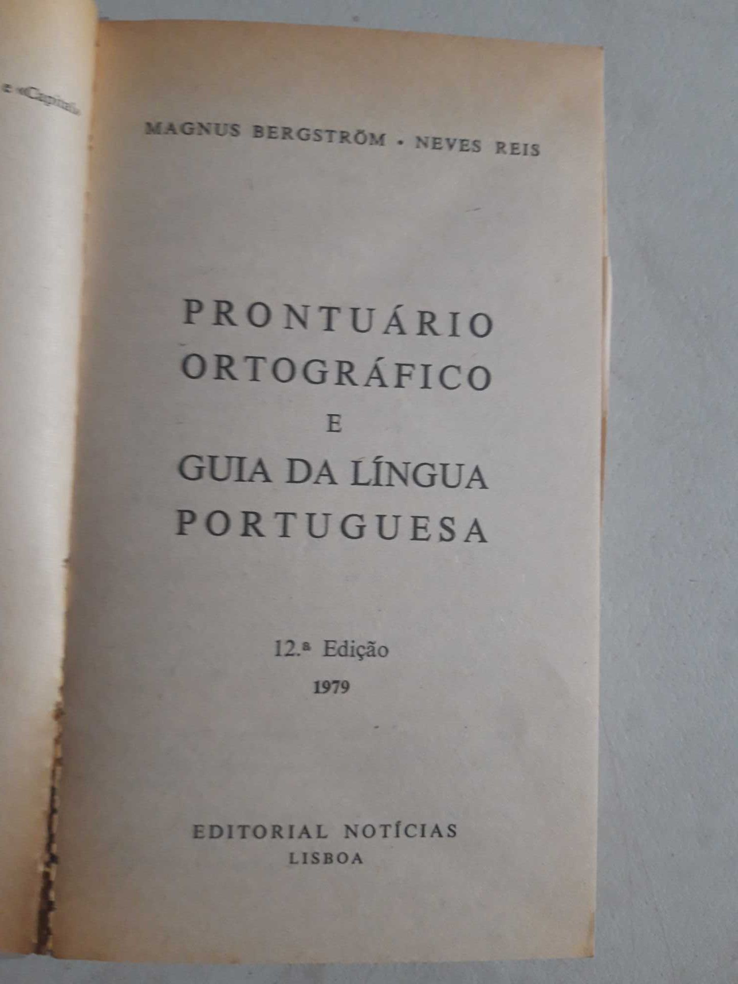 Livro Ref Par1  - Magnus Bergstrom - Prontuário Ortográfico