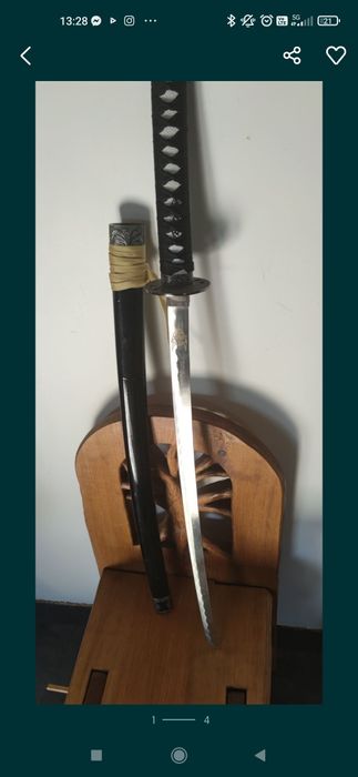 Miecz katan stalowy nowy z pochwa