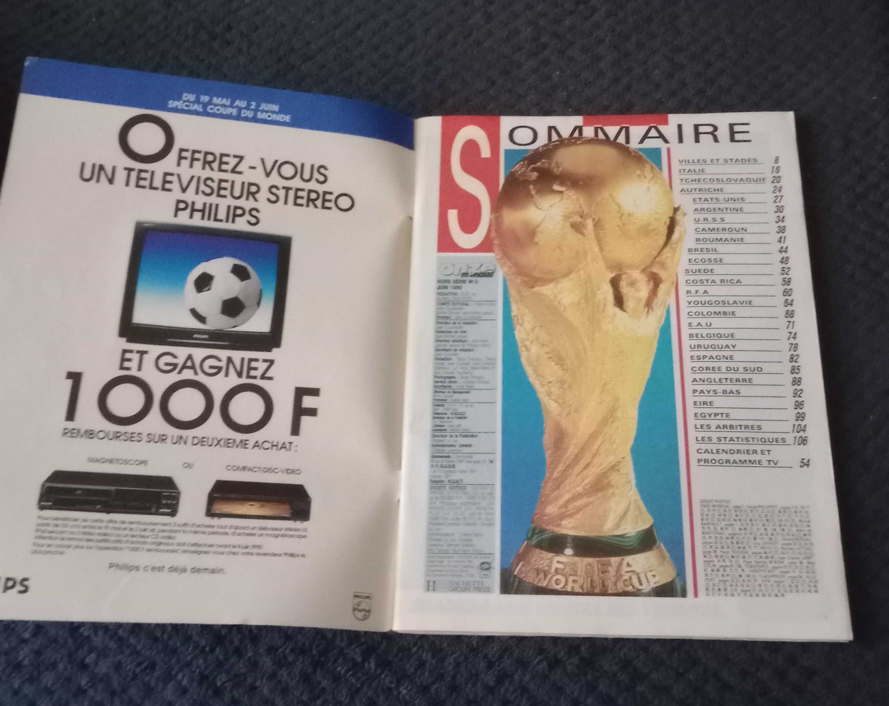 Revista Onze Mondial - Guia completo tudo do Mundial de 1990 - Serie 3