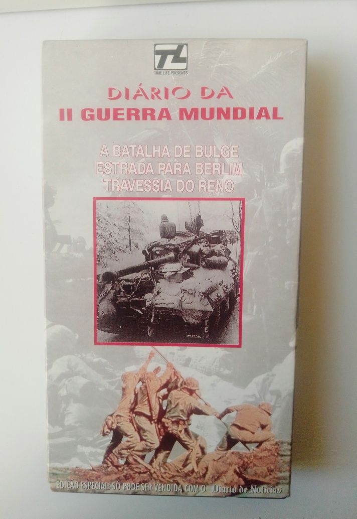 2 Cassetes VHS Motociclismo e Diário da II Guerra Mundial.