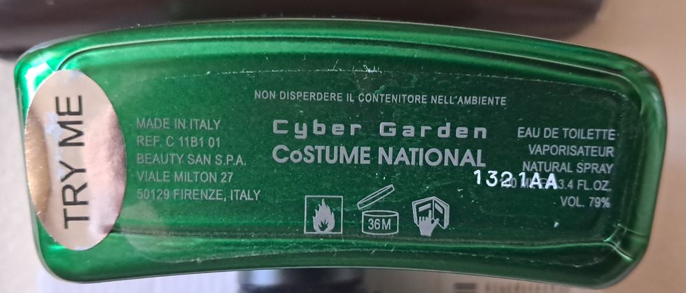 Туалетная вода Costume National Cyber Garden