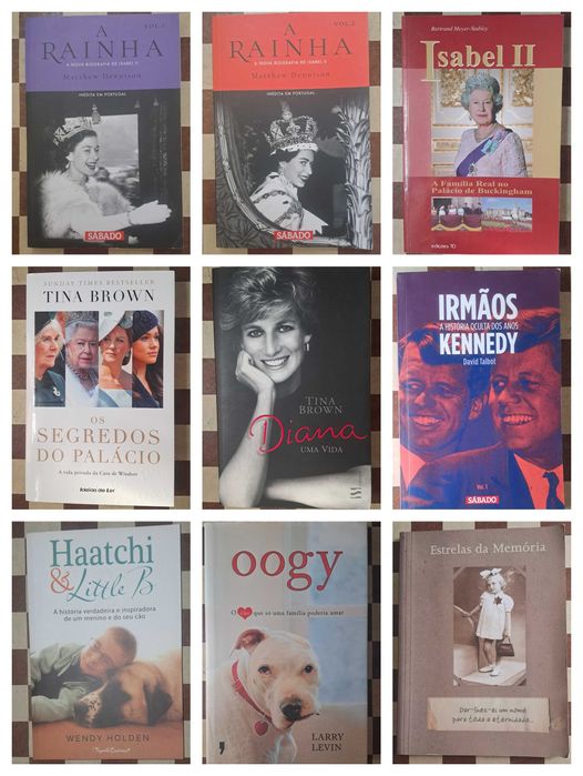 Conjunto lote 70 livros vários géneros