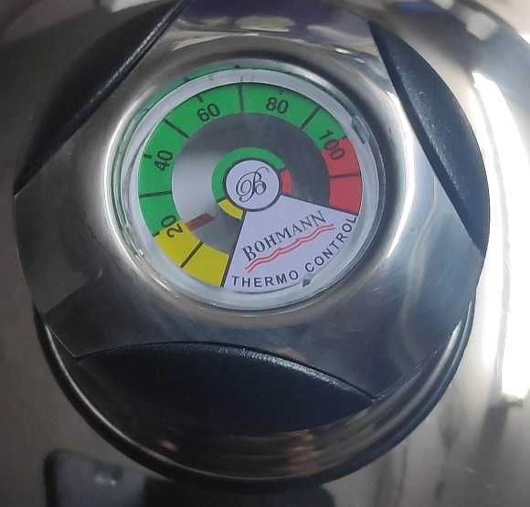 Komplet garnków beczułki solidne Bohmann 21el duży zestaw indukcja gaz