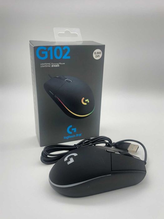Миша Logitech G102 Black USB 8000dpi з підсвічуванням
