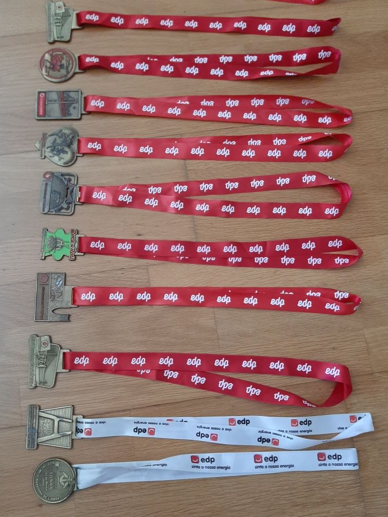 Medalhas  de provas desportivas -corridas, maratonas