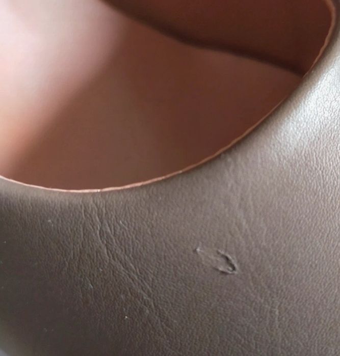 Brązowe szpilki na platformie