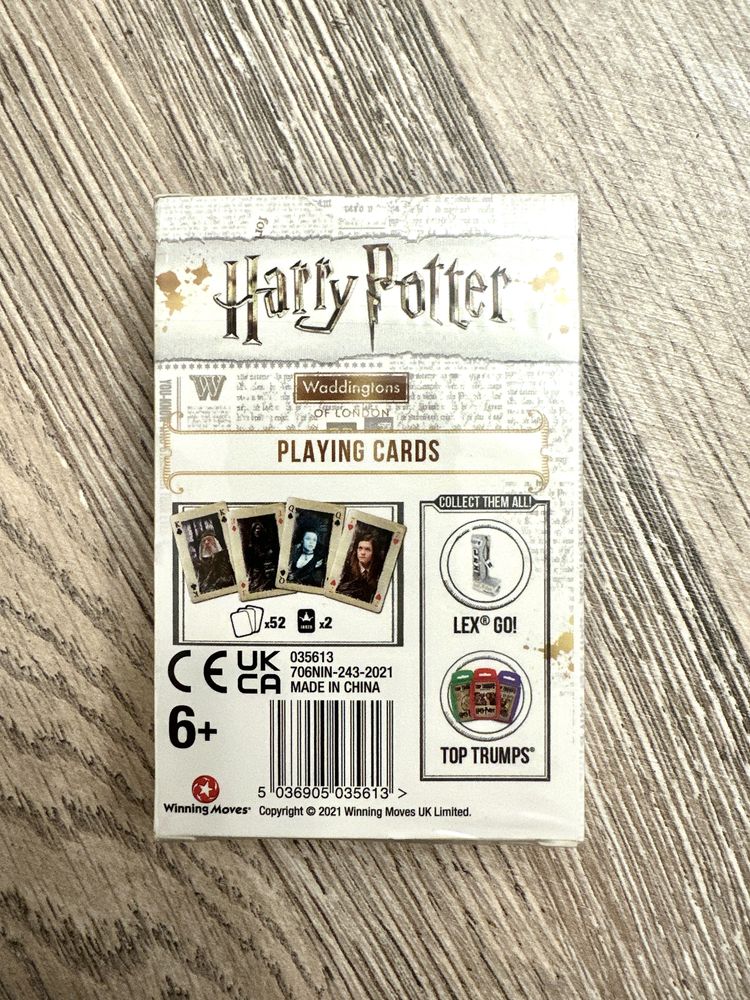 karty do gry Waddingtons no 1 Harry Potter White, Winning Moves