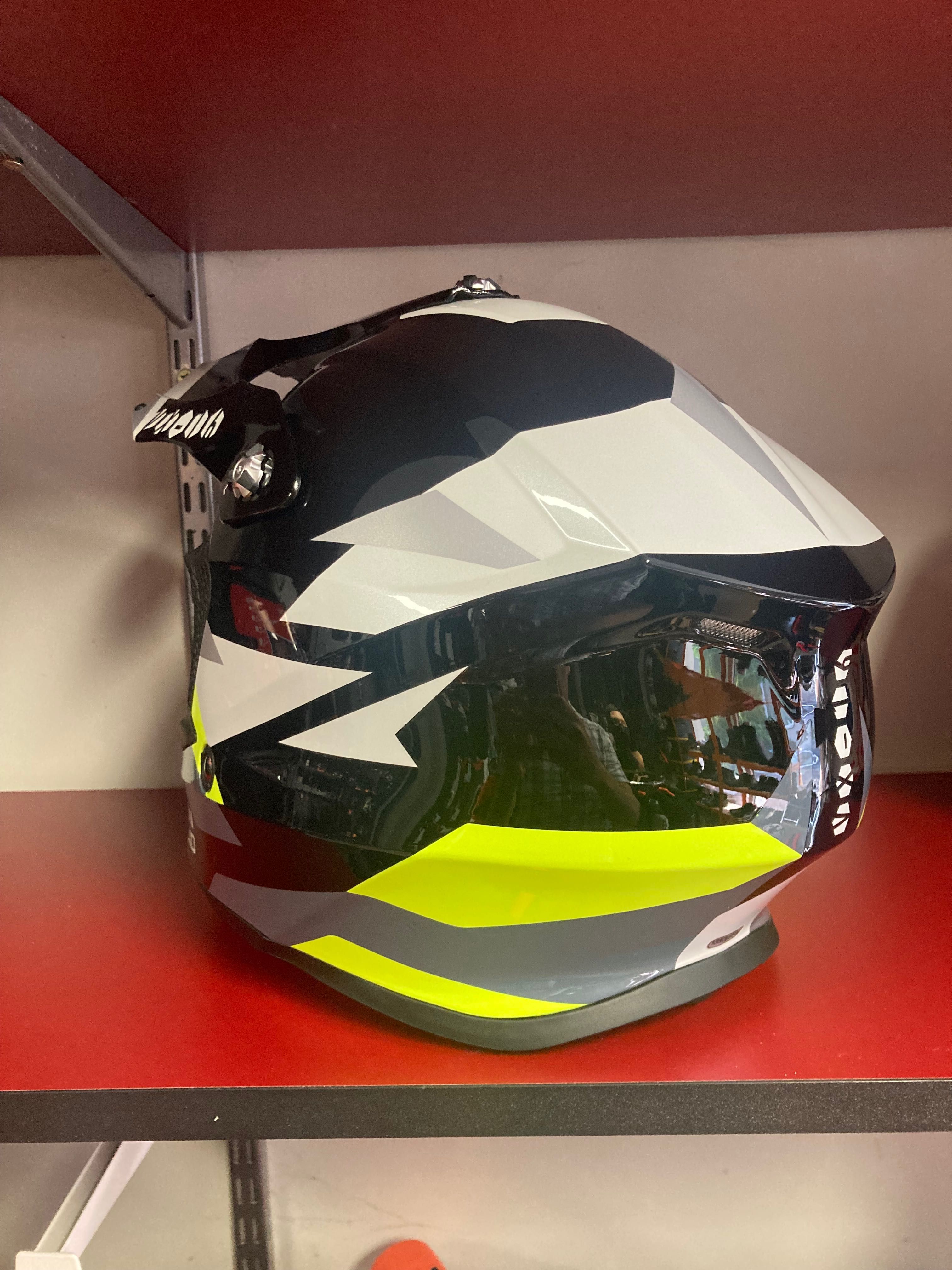 Kask Cross Enduro Quad na hulajnogę Scorpion VX-16 AIR z Pompką