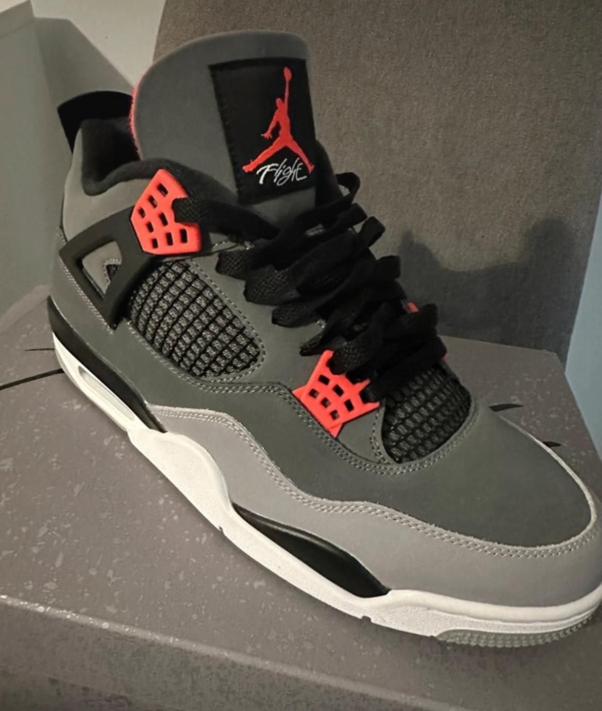 Air Jordany 4 męskie grey white lekkie obuwie na lato modne 44,5