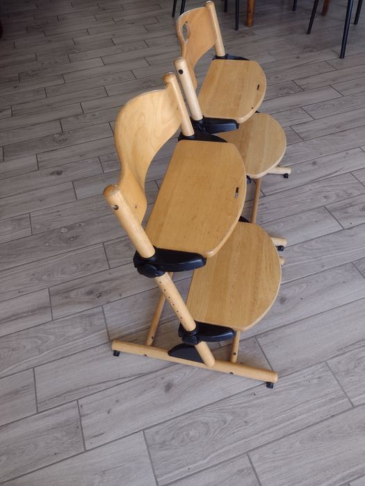 Krzesełko do karmienia retro skandynawskie