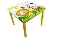 drewniany stolik dla dzieci stoliczek drewniany dziecięcy safari