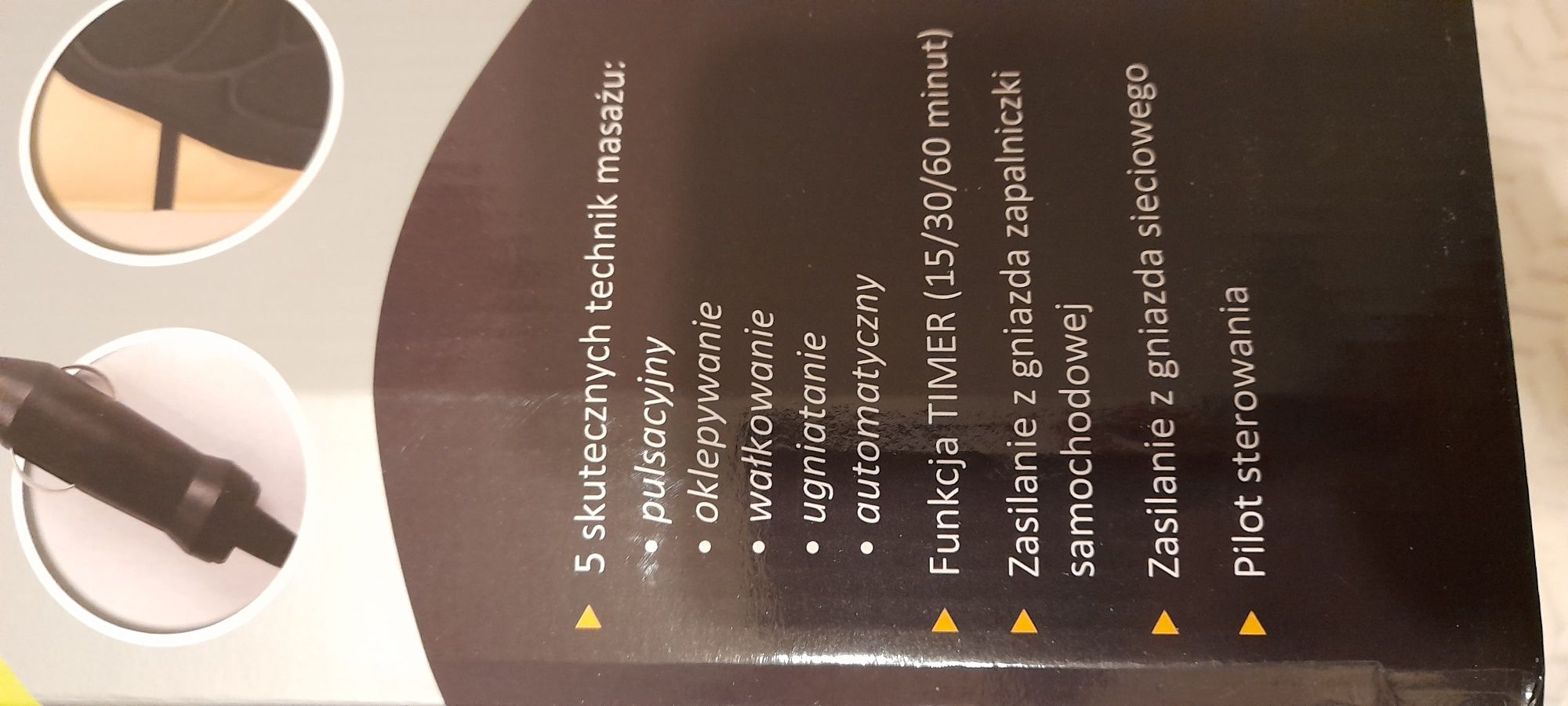 Mata masująca na fotel