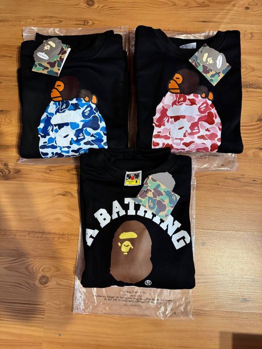 Худі Bape, світшот бейп, лонгслів бейп, светр Bape теплий на флісі