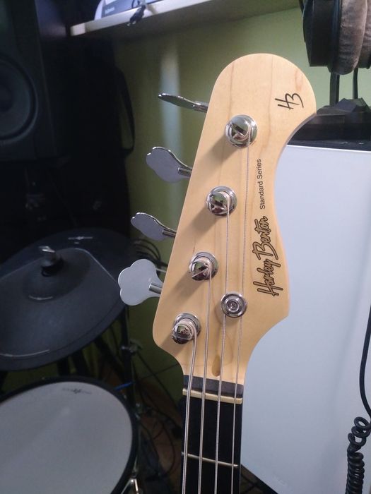 Gitara basowa Harley benton  pb20bk+ HB bass expander dodatki gotowy s