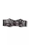 Avant Garde Buckle Leather Cuir Belt Made in France
Pasek Skórzany