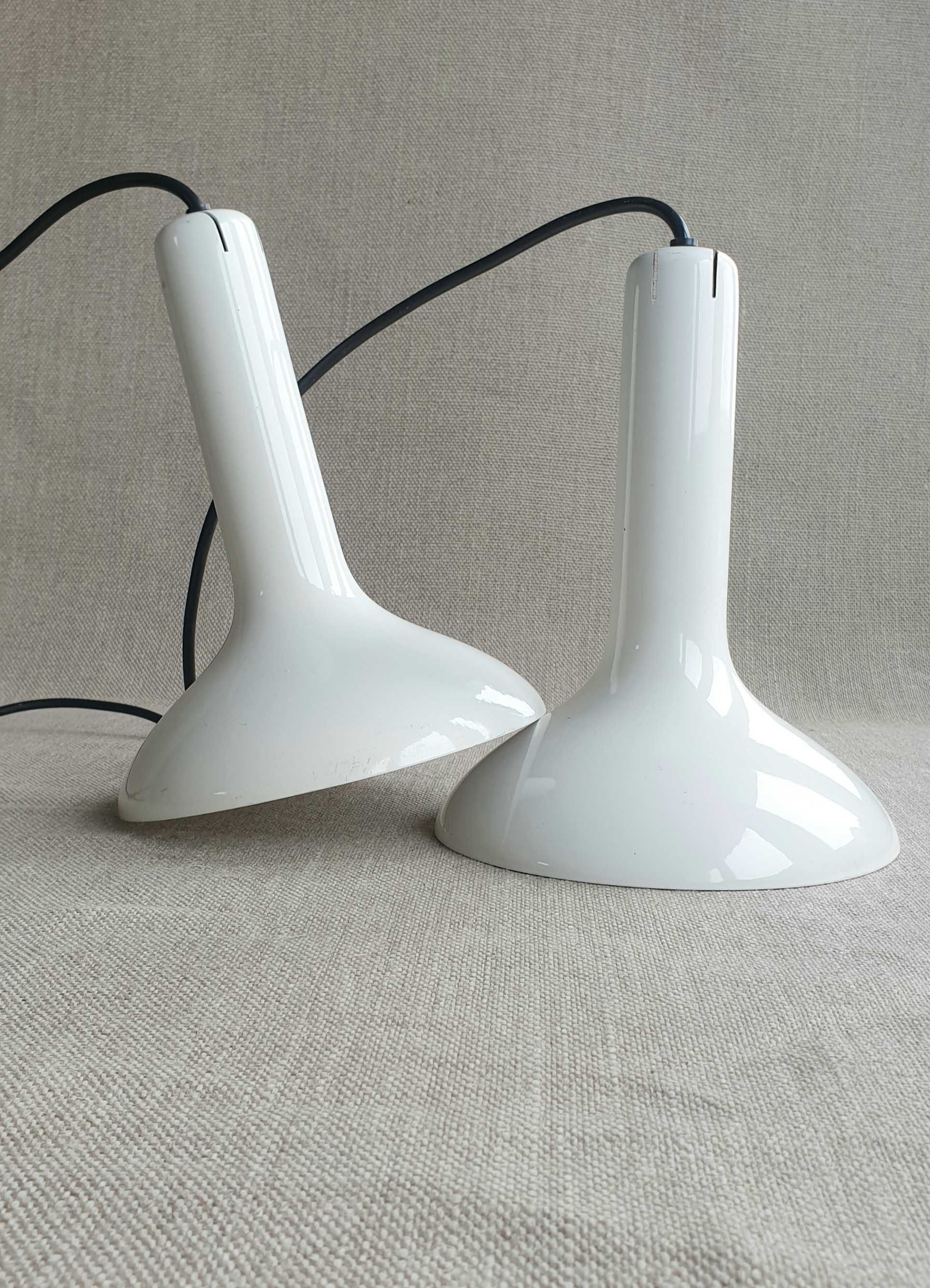 Lampy wiszące emaliowane lata 80 te