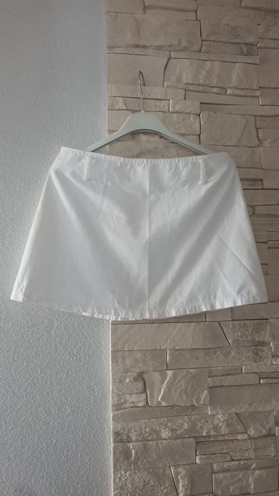 Spódnica damska młodzieżowa mini biodrówka biała S/M styl Zarra