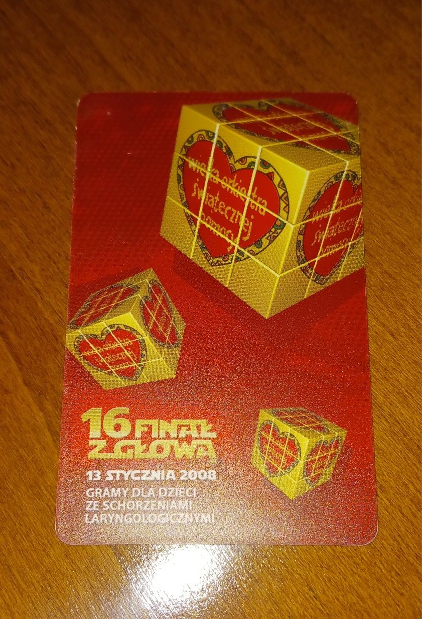 WOŚP 16 finał karta telefoniczną TP