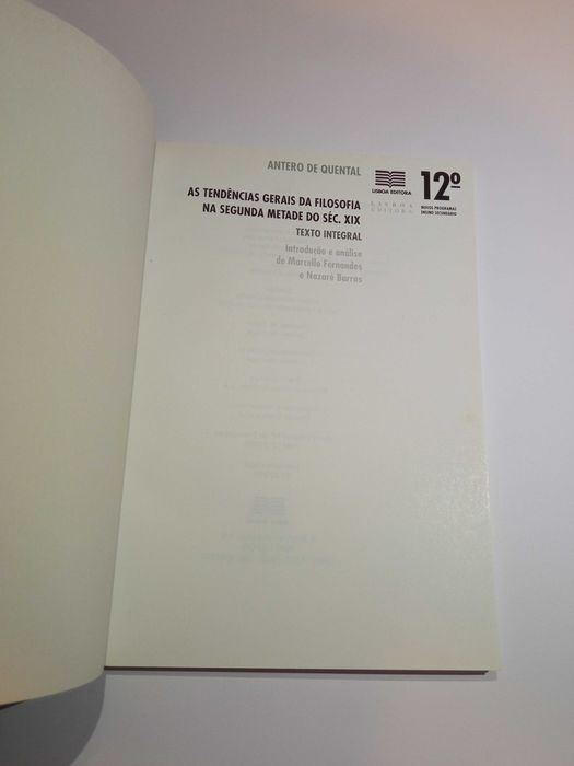 As tendências gerais da filosofia na segunda metade do séc. XIX