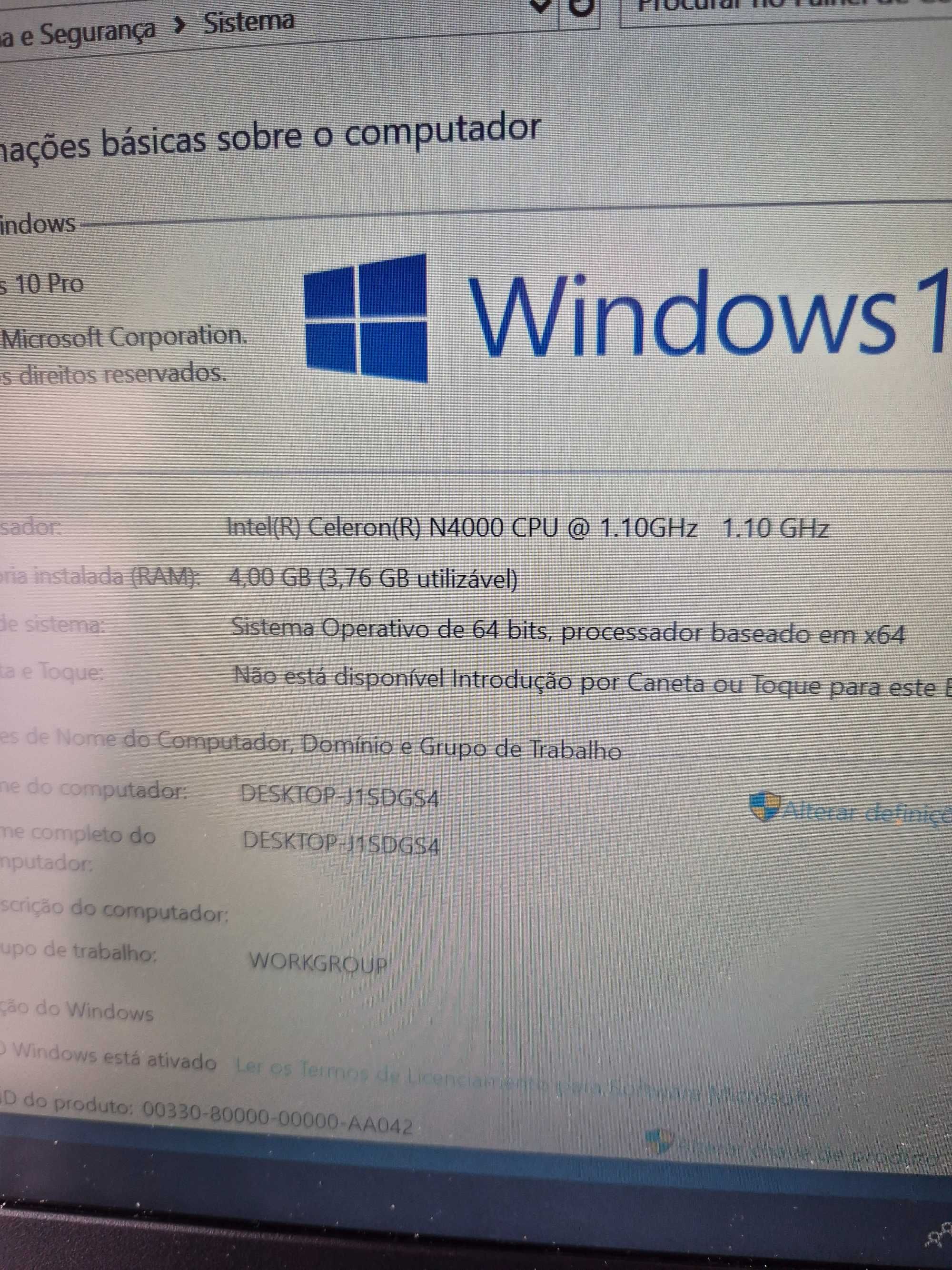lenovo S130-14IGM processador N4000