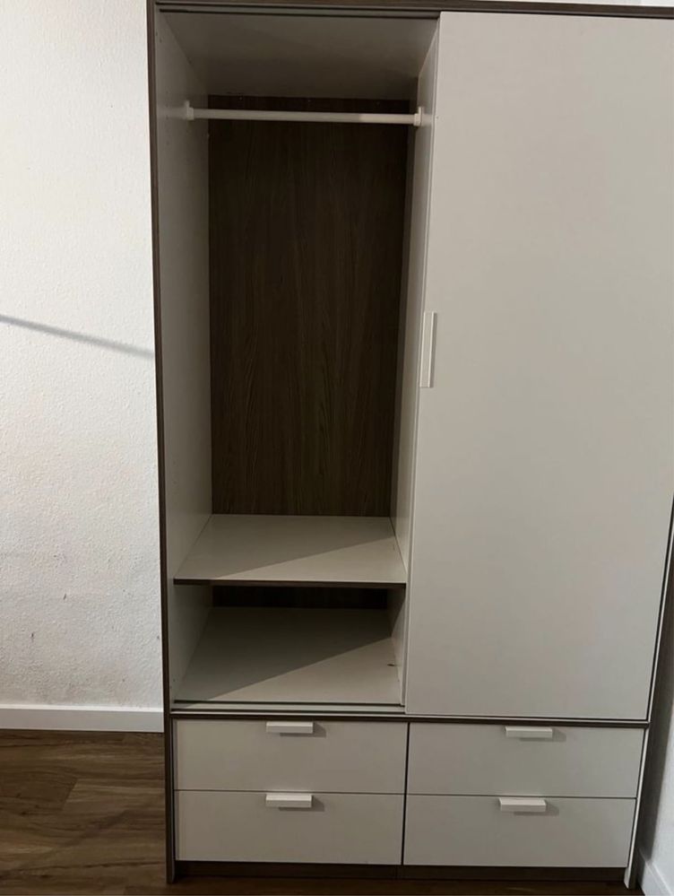 Biała szafa przesuwna Ikea Trysil szuflady super stan dowóz