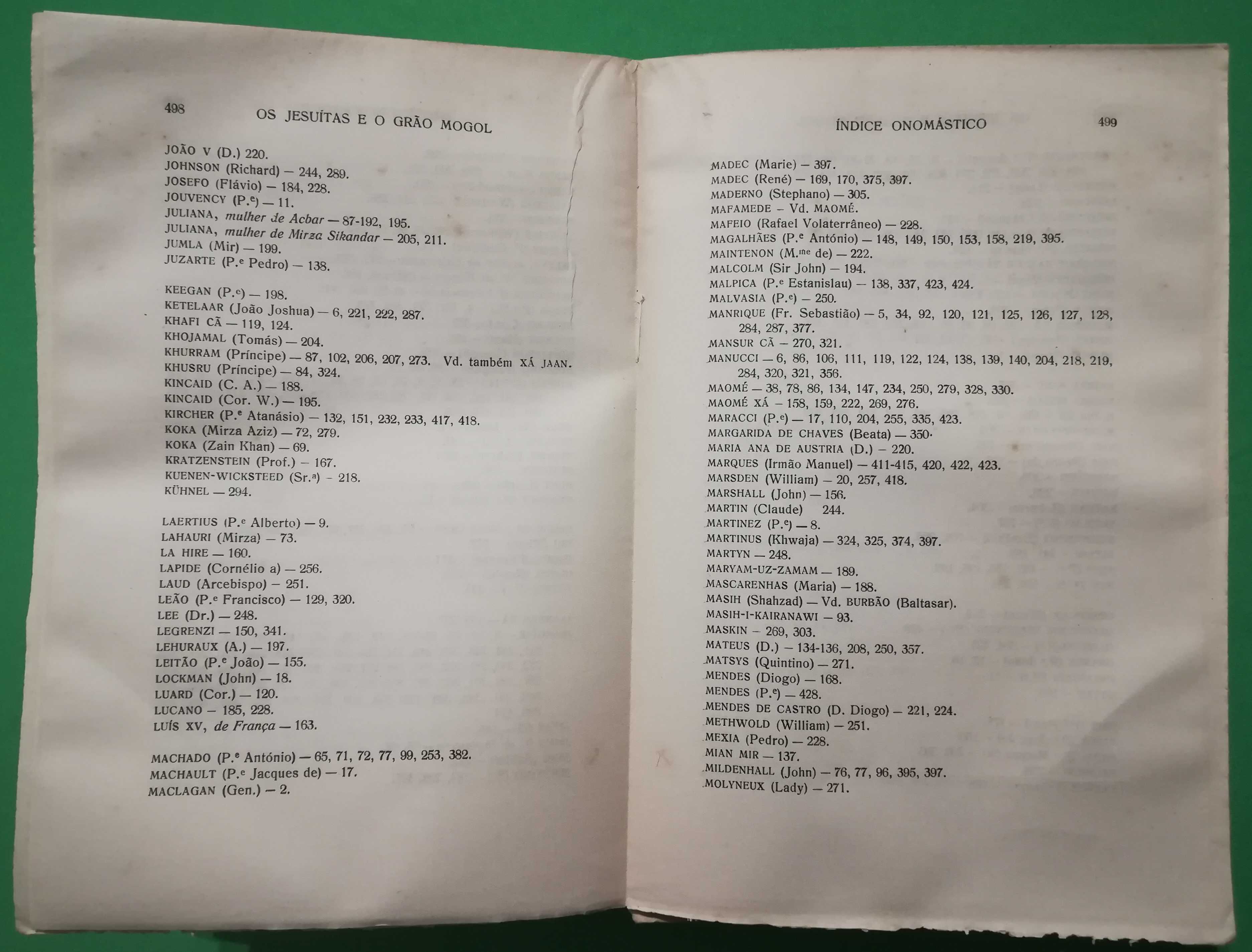 Os Jesuítas e o Grão Mogol, edição de 1946