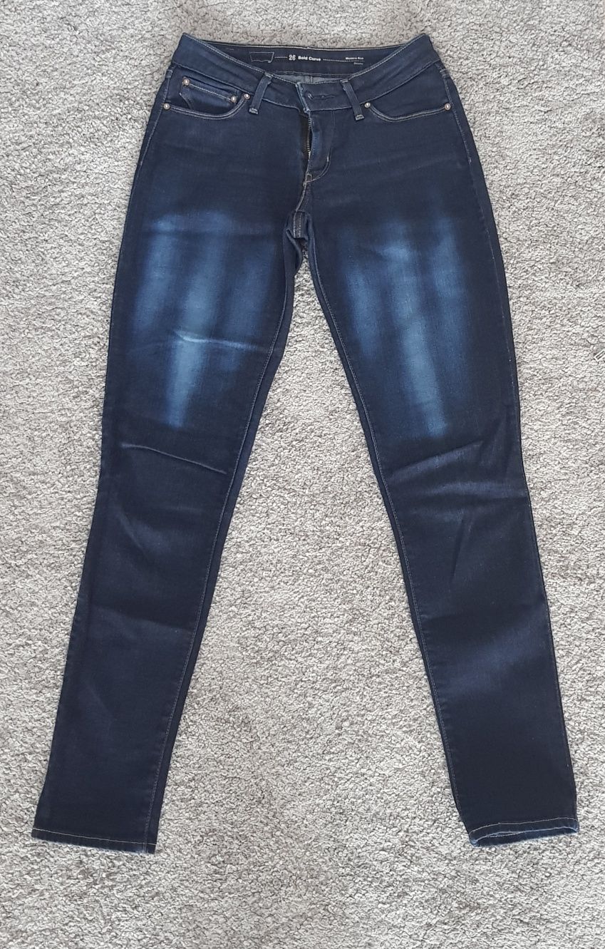 Spodnie jeansy Levis Bold Curve W26 L32