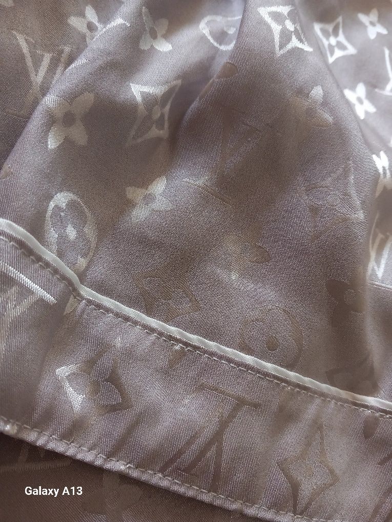 Louis vuitton pizamka damska xl komplet satyna